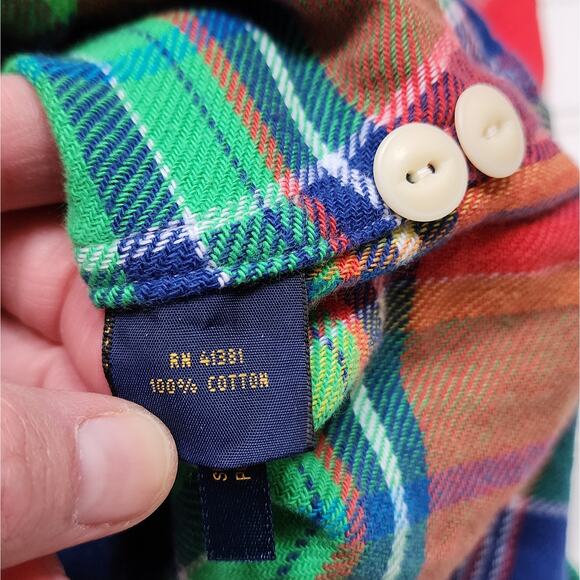 NWT Polo Ralph Lauren Plaid Flannel Button Down Shirt - Picture 4 of 6